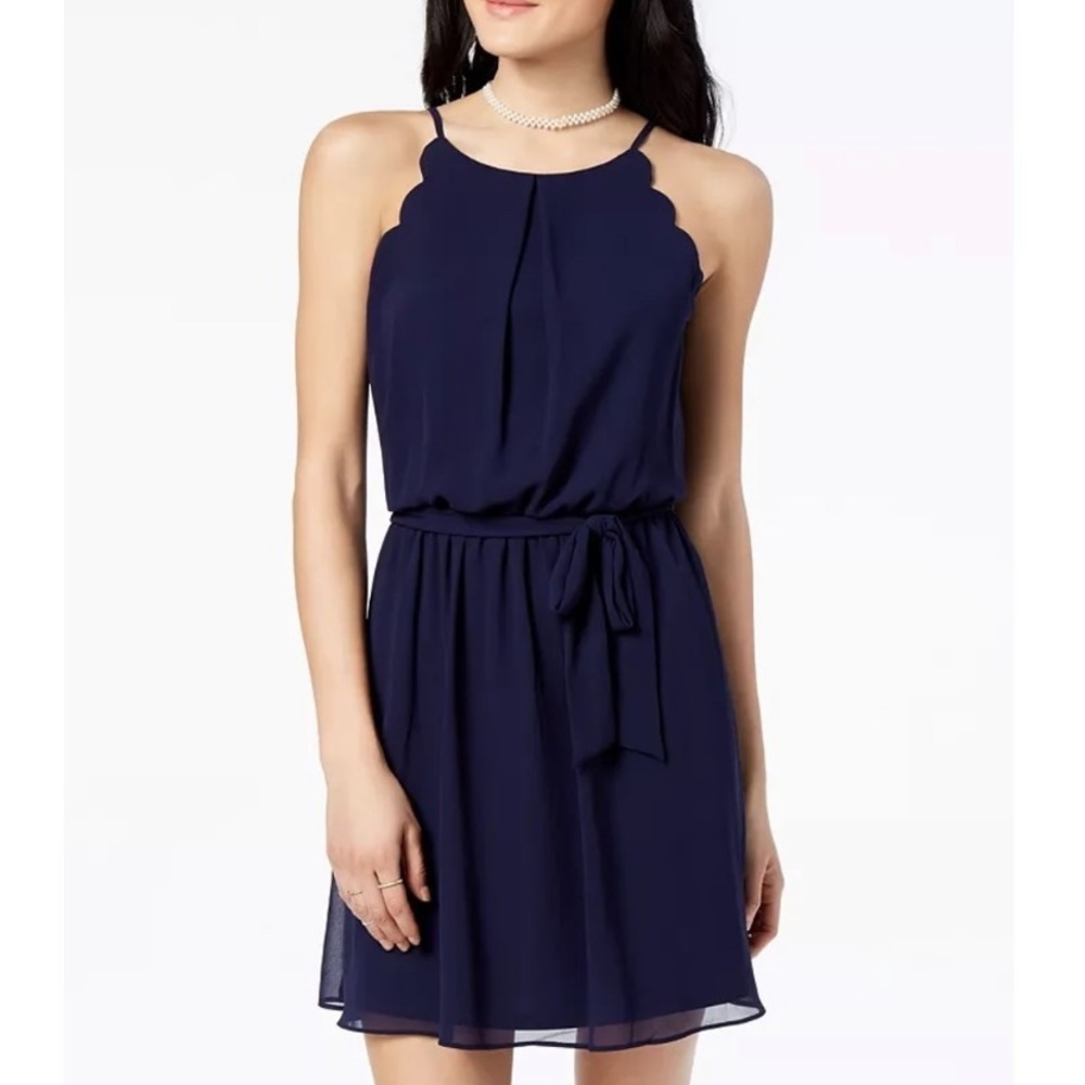 BCX Navy A-line Dress